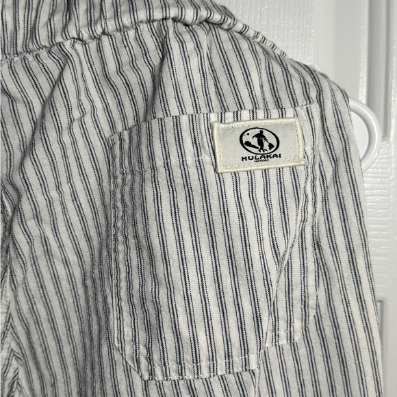 Striped Drawstring Linen Pants - Picture 2 of 4